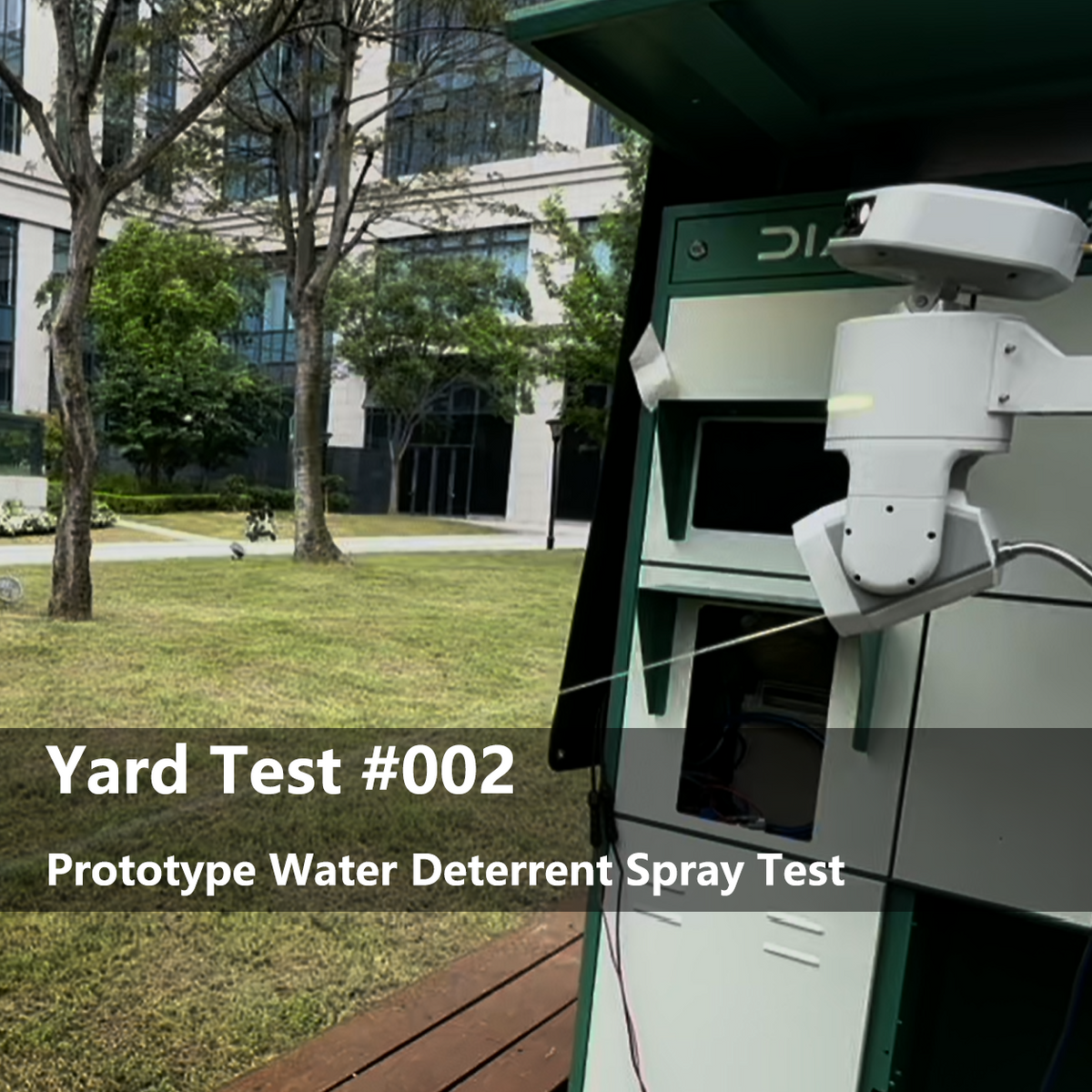 Yard Test 002: Prototype Water Deterrent Spray Test