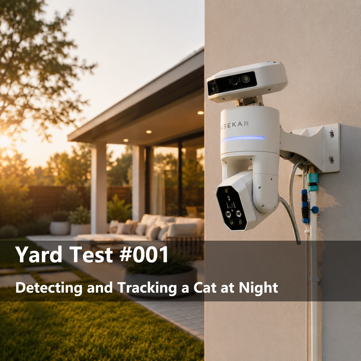 Yard Test 001: Detecting and Tracking a Cat at Night