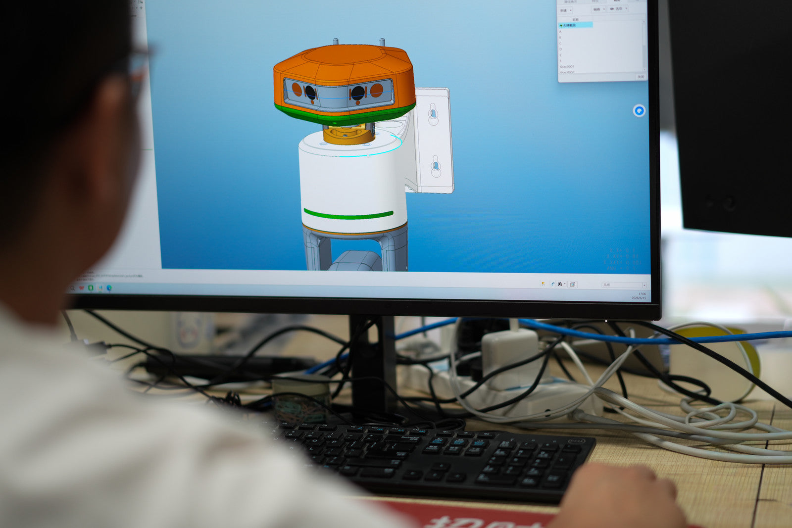 Aisekar mechanical system shown during CAD development
