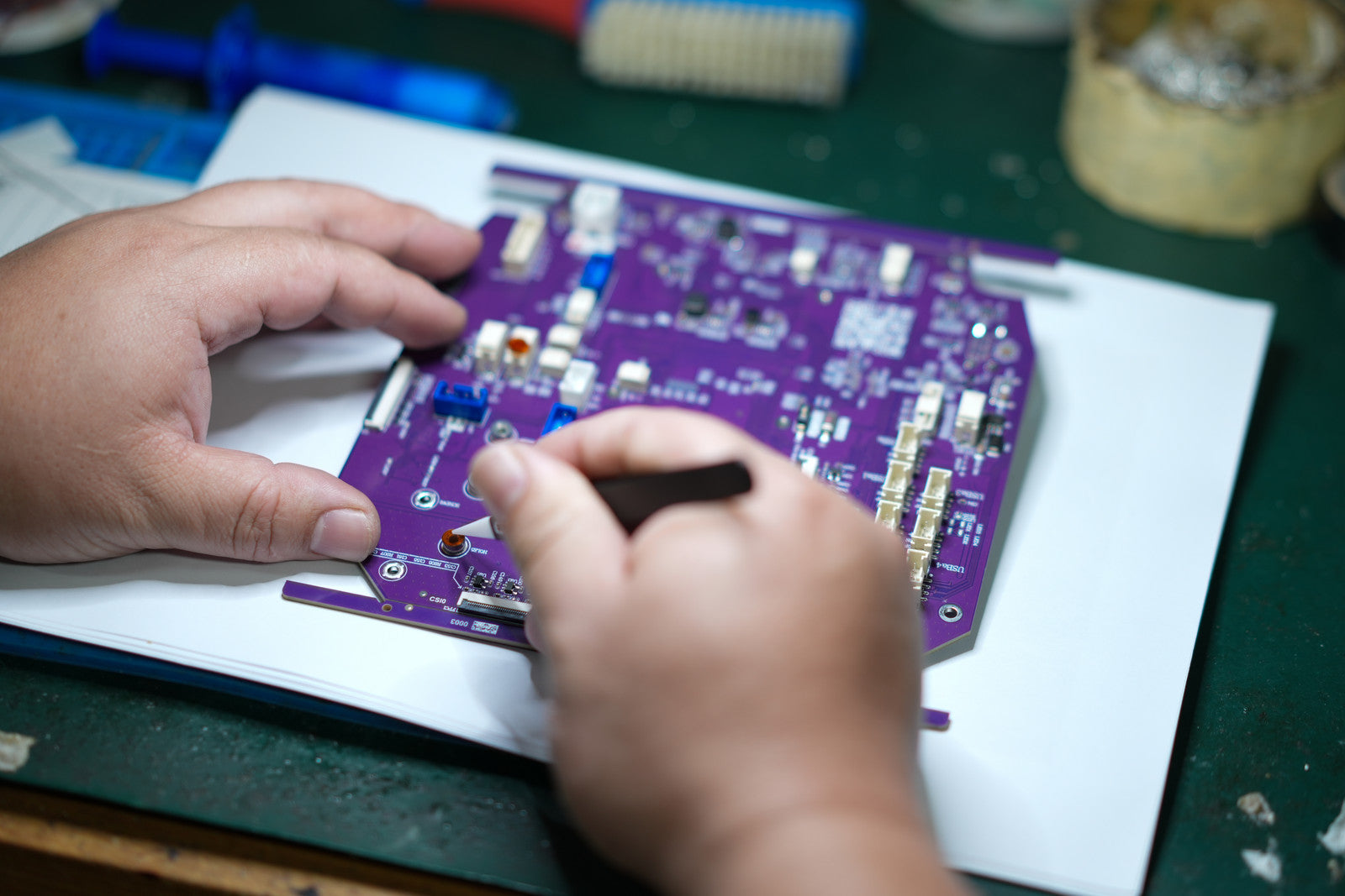 Aisekar control electronics undergoing bench testing